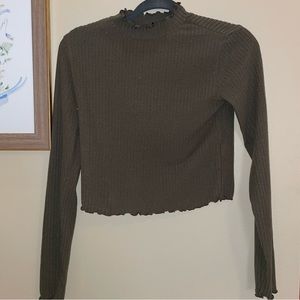 BP Ribbed long sleeve mock neck